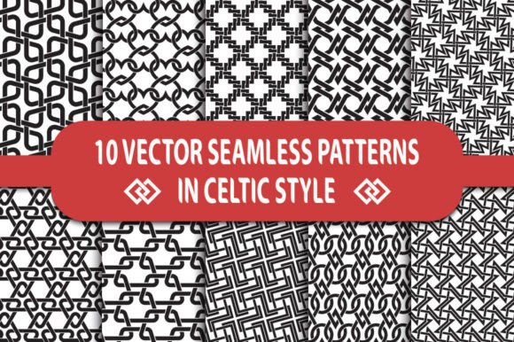 10 Celtic Seamless Patterns