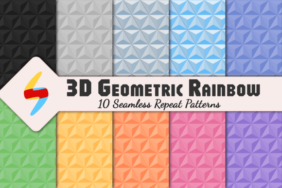 3D Geometric Rainbow Patterns