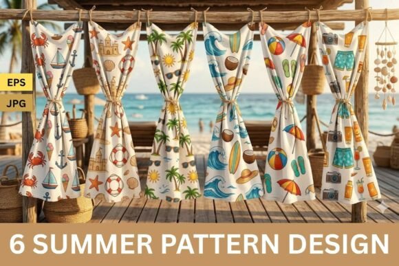 6 Summer Vacation Fabric Patterns Design: Infuse Your Projects with Tropical Vibes