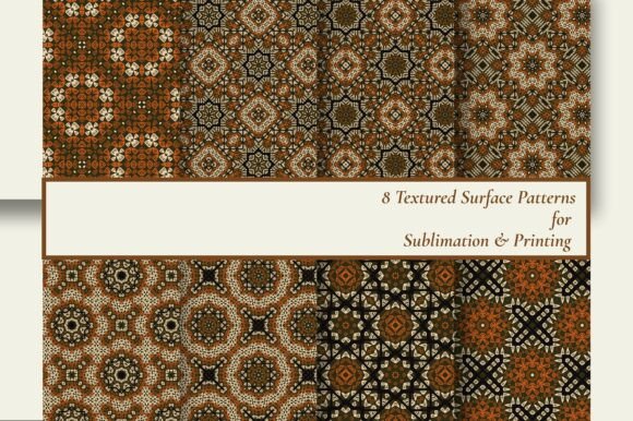 8 Earthy Bohemian Seamless Patterns