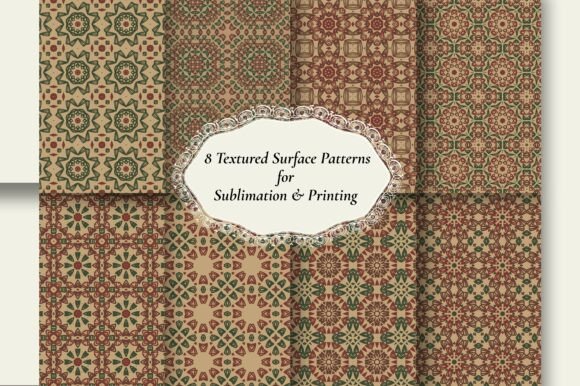8 Earthy Boho Seamless Patterns Bundle