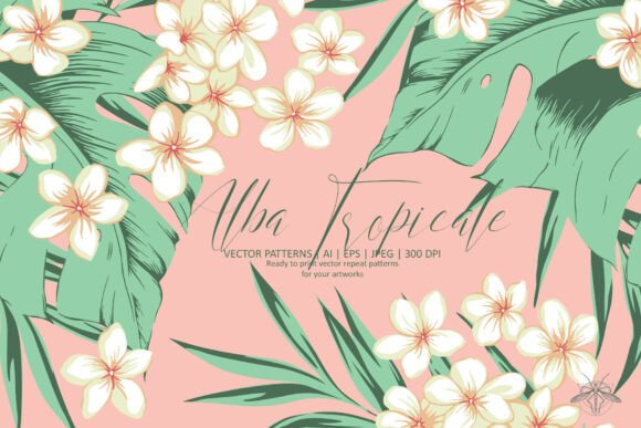 Alba Tropicale Vector Patterns Set