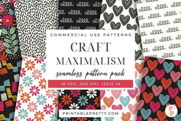 Craft Maximalist Seamless Patterns