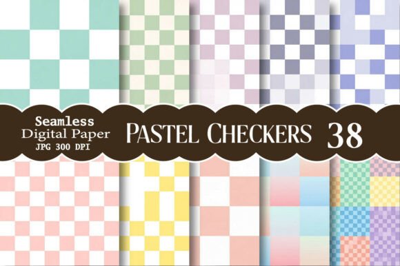 Pastel Checkers Seamless Patterns: A Versatile Design Tool for Creative and Strategic Use