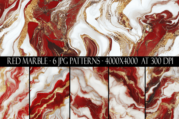 Red Marble Seamless Patterns: A Versatile Design Resource