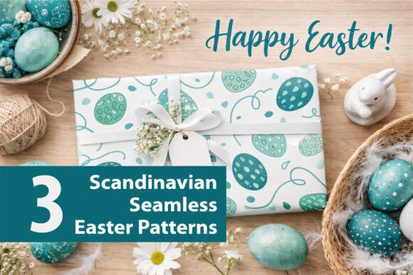 Scandinavian Easter Egg Patterns: A Stylish Collection for Spring Designs