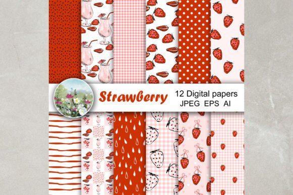 Strawberry Vector Seamless Patterns: A Strategic Design Resource for Creatives and Businesses