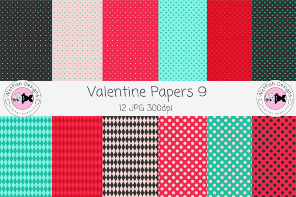 Valentine Seamless Paper Patterns 9: A Creative Twist for Your Projects