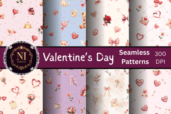 Valentine Seamless Patterns Bundle: A Creative Resource for Love-Inspired Design