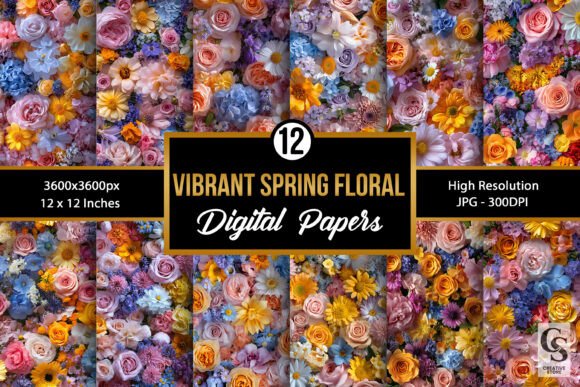 Vibrant Spring Flower Bouquet Patterns for Creative Expression